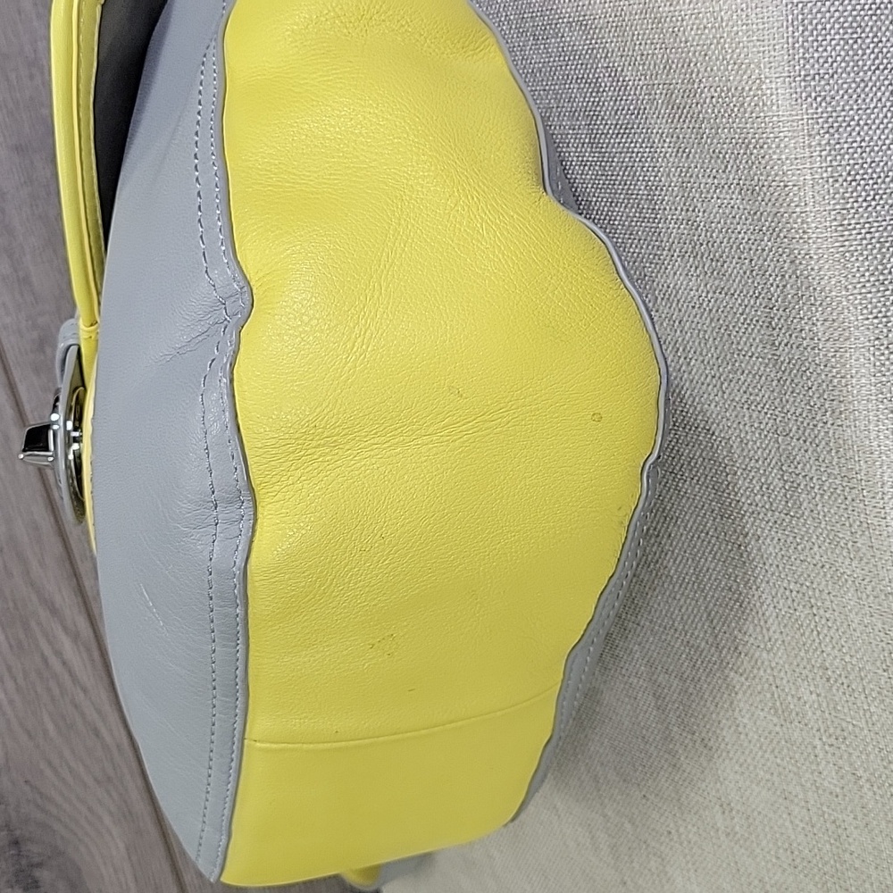 Coach Gray and Yellow Crossbody Bag - Picture 8 of 14